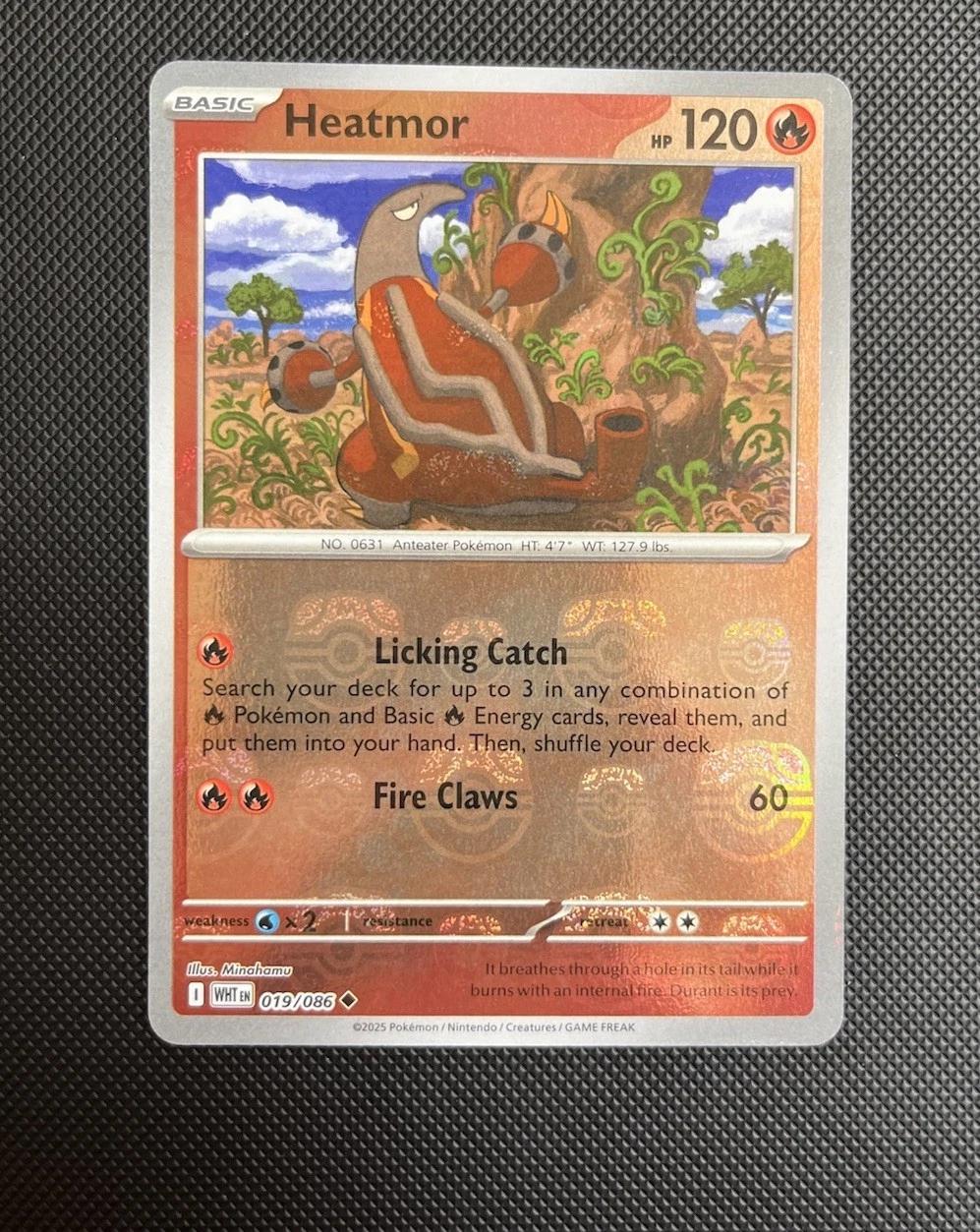 White Flare Heatmor [Master-Ball] Pokémon card